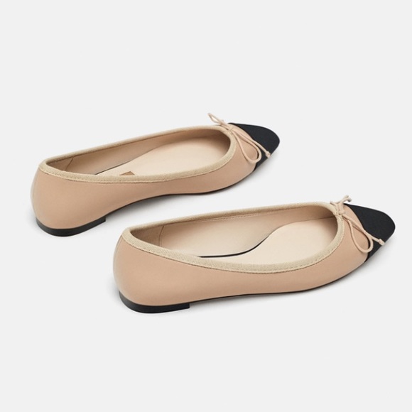 Zara two toned ballet flats - Picture 3 of 4